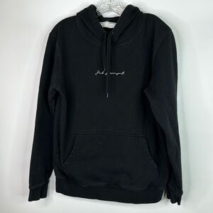Seek Discomfort Black Hooded Sweatshirt Small